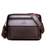 PU Men's Shoulder Bag Business Casual Messenger Briefcase