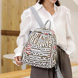 Oxford Cloth Backpack Lady Messenger Bag Letter Rucksack School Bag
