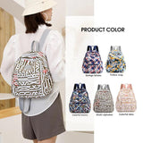 Oxford Cloth Backpack Lady Messenger Bag Letter Rucksack School Bag