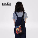 Striped Print Shoulder School Bag Female Crossbody Bag Customize