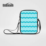 Striped Print Shoulder School Bag Female Crossbody Bag Customize