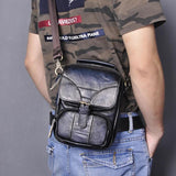 Leather Male Casual Waist Belt Satchel Shoulder Bag 2074