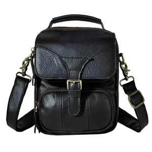 Leather Male Casual Waist Belt Satchel Shoulder Bag 2074