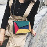 Female Chain Ins of Ladle Bag Shoulder Inclined Envelope Bag