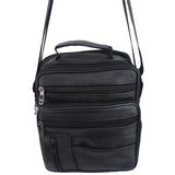 Men's Leather Shoulder Messenger Bag Cross-body Satchel