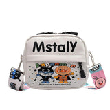 Autumn Winter Printed Shoulder Bag Women's Broadband Student Version
