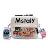 Autumn Winter Printed Shoulder Bag Women's Broadband Student Version