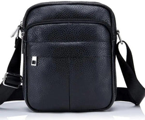 Small Flap Leather Shoulder Bag for Men