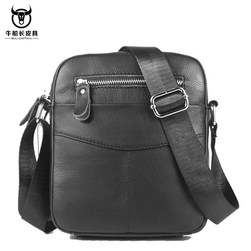 Men's Small Flap Messenger Bag Suede Brown