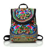 Folk-Custom Embroidery Ethnic Style School Bag for Women