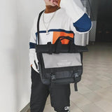 LENLEI Messenger bag men's tide tooling Japanese portable dark wind student shou