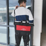LENLEI Messenger bag men's tide tooling Japanese portable dark wind student shou