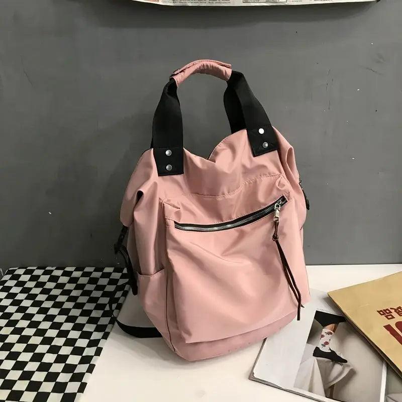 Waterproof Harajuku College Backpack All-match Portable Nylon Bag