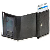Automatic Mechanism Faux Leather Wallet