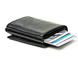Automatic Mechanism Faux Leather Wallet