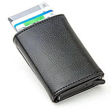 Automatic Mechanism Faux Leather Wallet