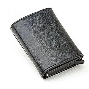 Automatic Mechanism Faux Leather Wallet