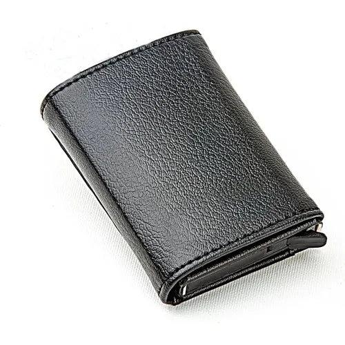 Automatic Mechanism Faux Leather Wallet