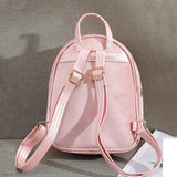 Kids Backpack Plush Bowknot Solid Schoolbag Girls Mini Cartoon Knapsack
