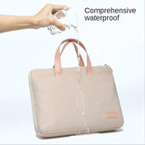 Women Portable Shockproof Laptop Briefcases Computer Bag Business Document Tote