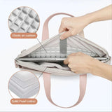 Women Portable Shockproof Laptop Briefcases Computer Bag Business Document Tote