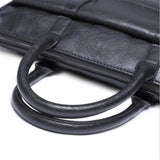 Men Leather Briefcase Bag Business Man Messenger Laptop Shoulder Handbag