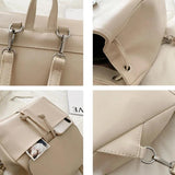 PU Backpacks Women Style String Little Rucksack Lady Big Capacity
