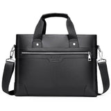Men's Leather Briefcase Shoulder Bag Messenger Tote
