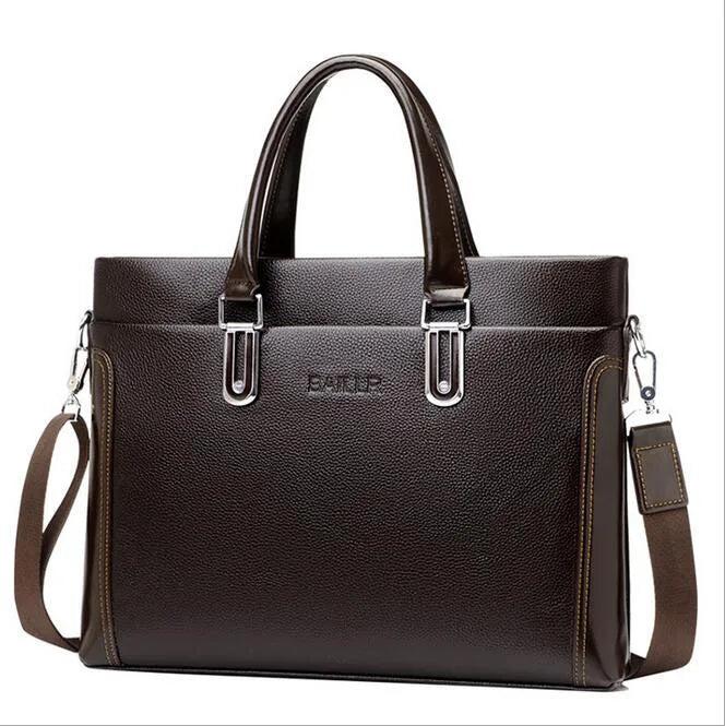 Men's Leather Business Bag Briefcase