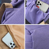Women Stylish Canvas Backpack Large Capacity Harajuku Retro Casual Bag