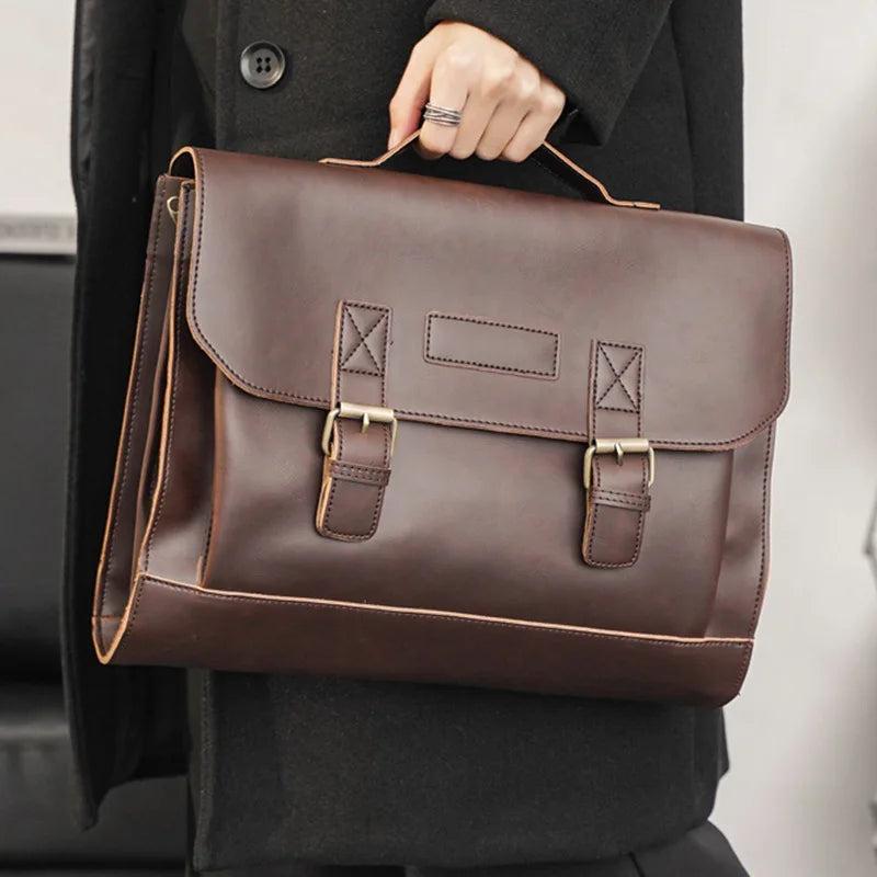 Men's Classic Business Handbag Briefcase Single Shoulder Bag