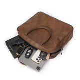 Men's Frosted Briefcase Handbag Single Shoulder Laptop Bag