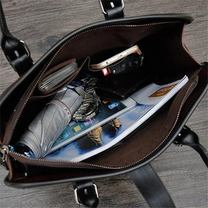 Men's Business Handbag Briefcase Old Single Shoulder Bag