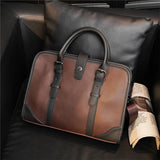 Men's Business Handbag Briefcase Old Single Shoulder Bag