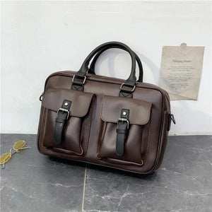 Men's PU Leather Shoulder Bag Briefcase