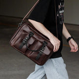 Men's PU Leather Shoulder Bag Briefcase