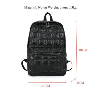 Winter Women Backpack Warm Rucksack Soft Shoulder Bag