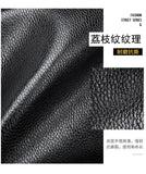 Men's Lychee Leather Business Handbag & Computer Bag