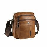 One-Shoulder Men's Casual Messenger Bag Cross-Border PU Leather