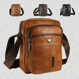 One-Shoulder Men's Casual Messenger Bag Cross-Border PU Leather