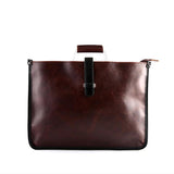Men's Crazy Horse Leather Briefcase Business File Bag
