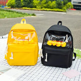Transparent Duck Backpack for Women Girls