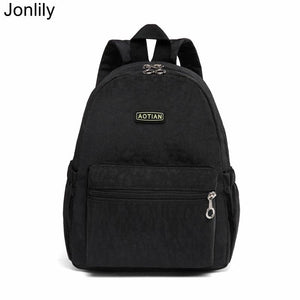 Women Backpack Nylon Daypacks Female City Pack Casual Shoulder Bag Rucksack