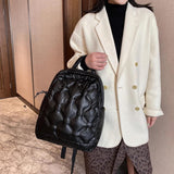 Autumn Winter Cotton Backpack Large Capacity School Bags