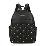 Retro Rivet Backpacks High Leather Anti Theft Large School Bags