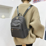 Women's Oxford Shoulder Bag School Rucksack Backpack