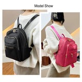 Women's Oxford Shoulder Bag School Rucksack Backpack
