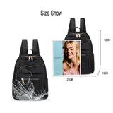 Women's Oxford Shoulder Bag School Rucksack Backpack