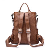Leather Backpack Women Wild Travel Bag Leisure Backpacks