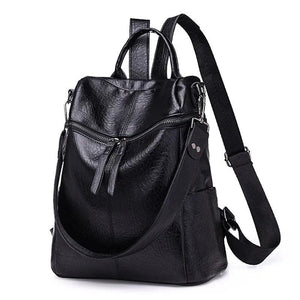Leather Backpack Women Wild Travel Bag Leisure Backpacks